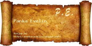 Panka Evelin névjegykártya